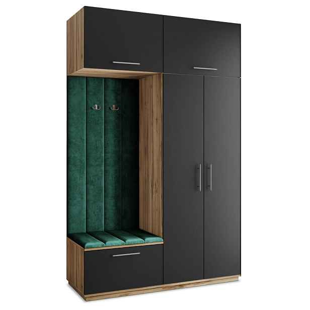 MASSENO MODERNÍ PŘEDSÍŇOVÁ SESTAVA REMA, 150/240/60 cm, dub Wotan