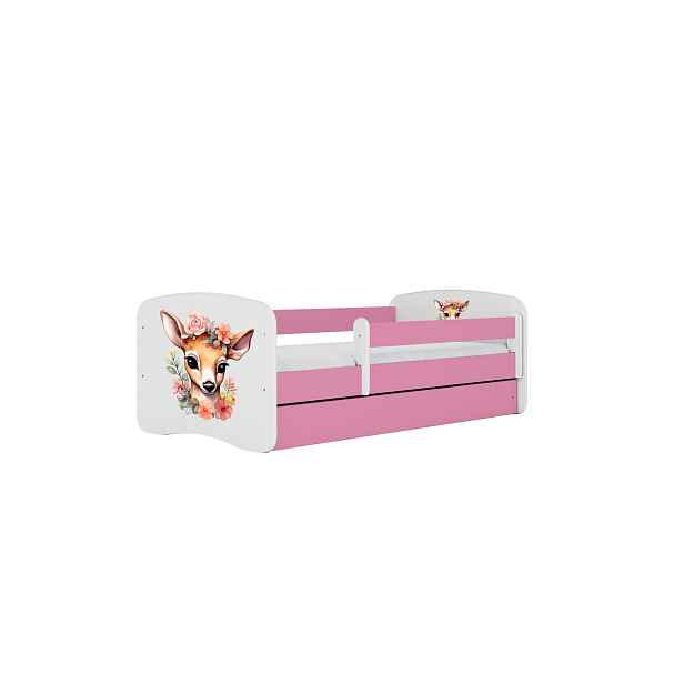Kocot kids Dětská postel Babydreams Koloušek růžová, varianta 80x160, se šuplíky, bez matrace