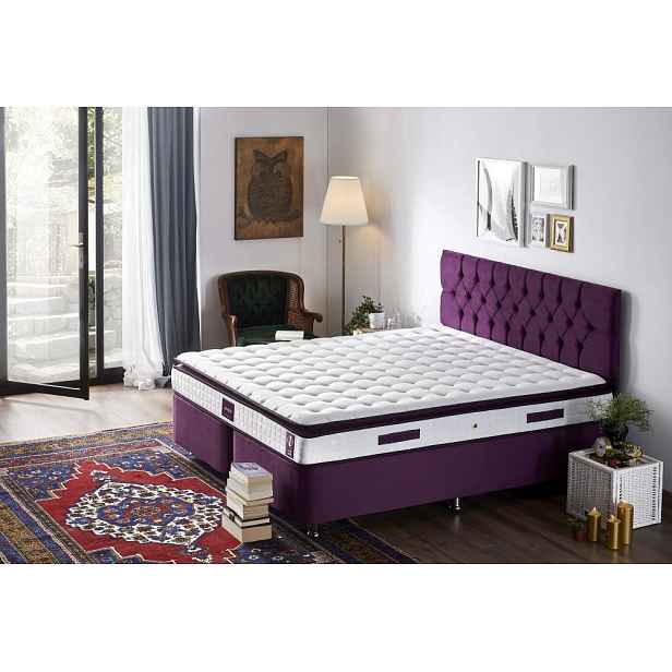 Mattress Purple 150x200 cm Double Size Padded Soft Mattress