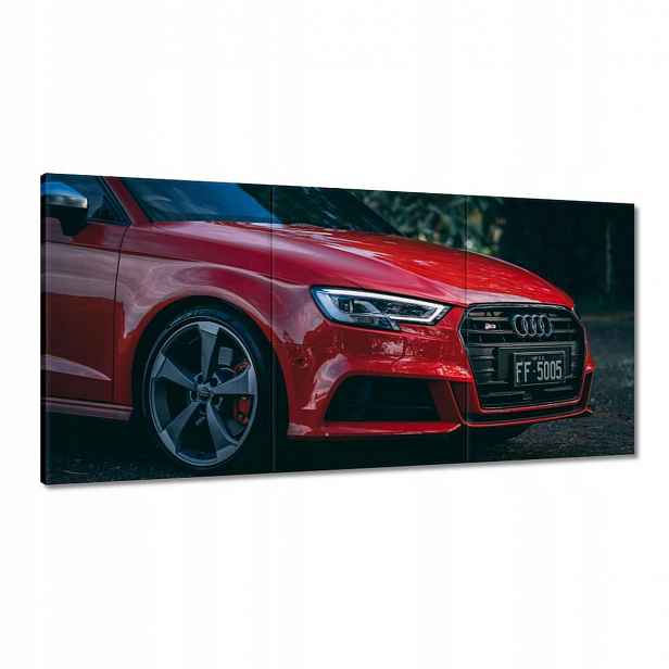 Obrazy 120x60 Červené Audi S3 Alufelgy