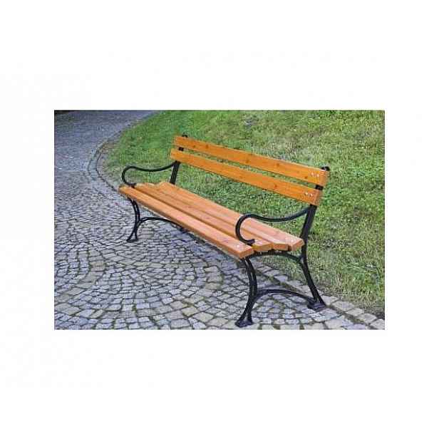 Parková lavice s područkami