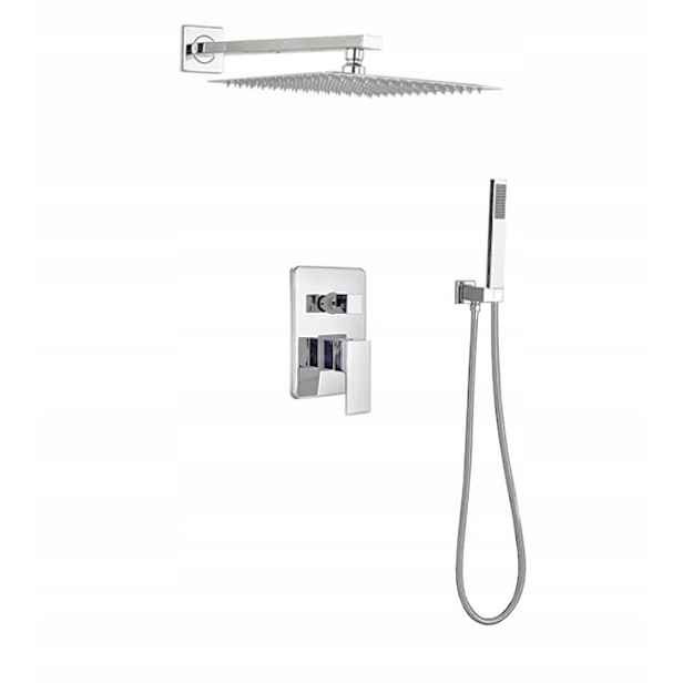 Sprchový Set Podomítkový Chrom 25 cm
