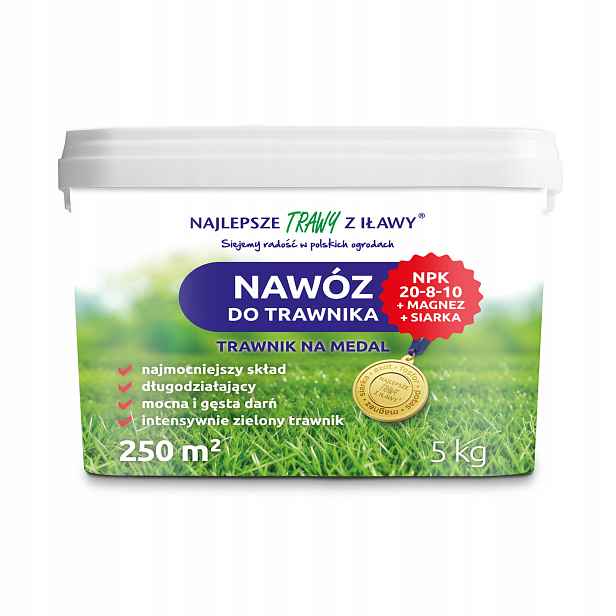 Hnojivo pro Trávníky Trávy granulát 5 kg, bohaté složení s hořčíkem