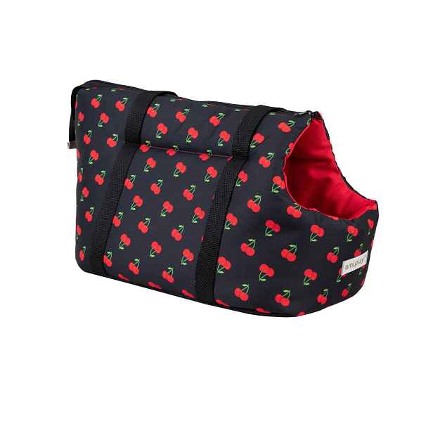 Přepravní taška pro psy HAPPY vzor CHERRY velikost S, L Rozměr: L - 42x26x30 cm