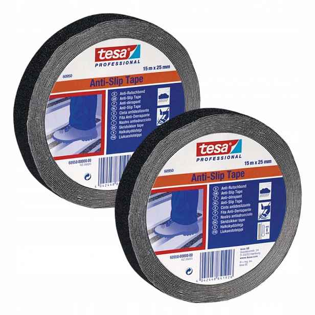Tesa Lepicí páska samolepicí na schody protiskluzová 15 m x 25 mm x2