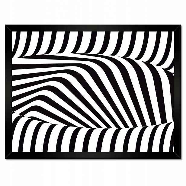 Plakáty v rámu 40x30 Abstrackja černobílá