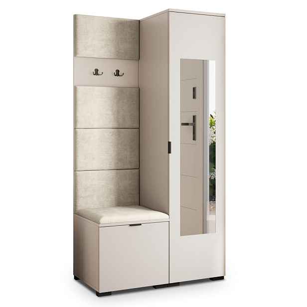 MASSENO MODERNÍ PŘEDSÍŇOVÁ SKŘÍŇ VIRA, 95/181/51 cm, kašmírová