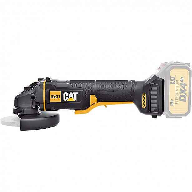 Caterpillar - 18V AKU úhlová bruska 115 mm, bez baterie a nabíječky DX31B