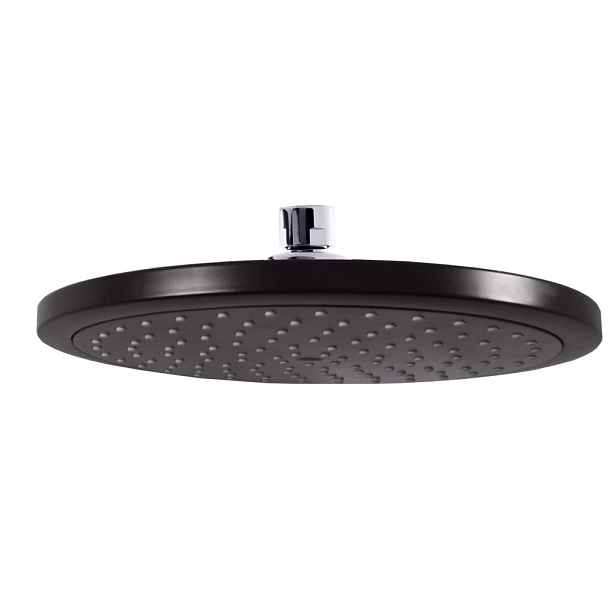 Rav Kulatá sprchová hlavice 23 cm černá matná, Barva: černá matná