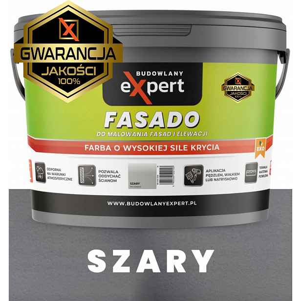 Barva barva Budowlany Expert fasádní šedá 3 l matná