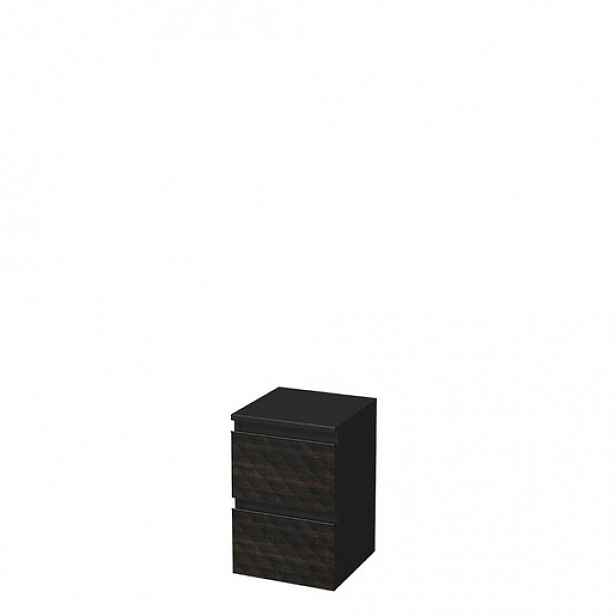 Koupelnová skříňka nízká SAT Cube Way 32,5x51x33 cm hnědá mat CUBE3DN322ZHP