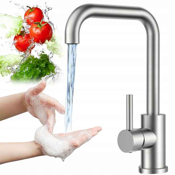 Kuchyňská baterie Flexibilní Ramínko Flex Pohyblivý Otočný Eco Kohoutek 360°Ocel