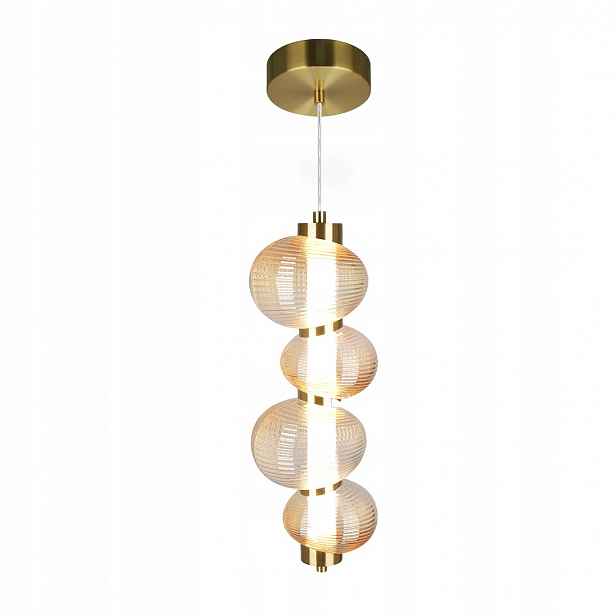 Milagro Závěsná lampa Bolla Gold 17W Led 1947lm Teplá 3000K Zlatá Sklo