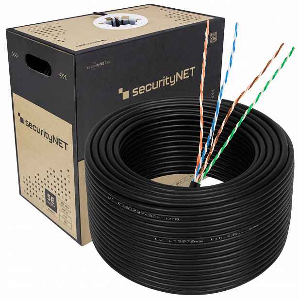 Síťový kabel kat.5E Ict kroucený Utp SEC5EUTPG305 305 m gel
