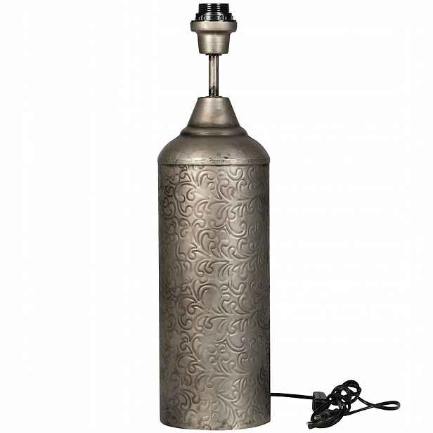 Stolní Lampa Loft Noční Stříbrná Kovová Do Obývacího Pokoje Ložnice Domu 53 cm