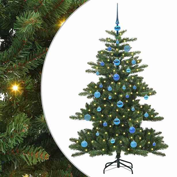 vidaXL Umělý Skládací Vánoční Strom Zelená 150 cm PVC a ocel