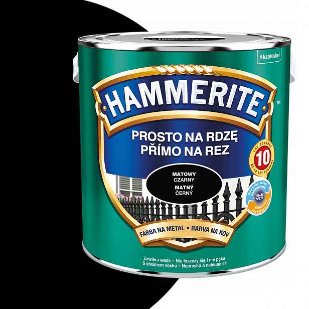 Hammerite Přímo na rez 2,5L Černý Mat