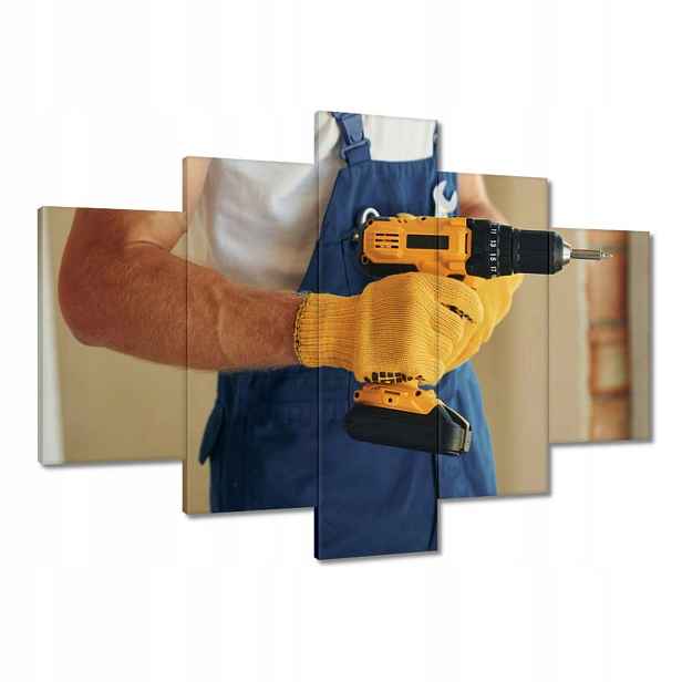Obrazy 150x105 Stavitel s šroubovákem