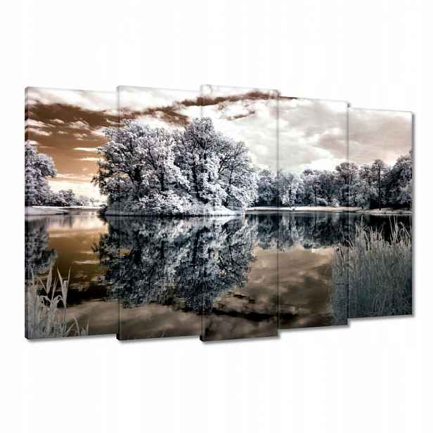 Obrazy 150x95 Ostrov na jezeře
