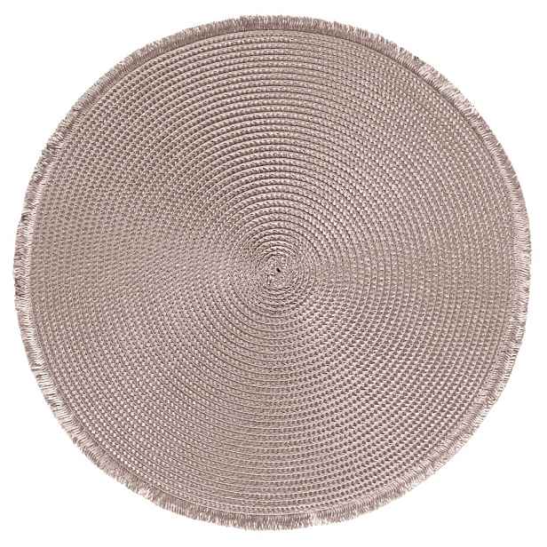 Prostírání kulaté CARIBI béžová Ø 38 cm Mybesthome