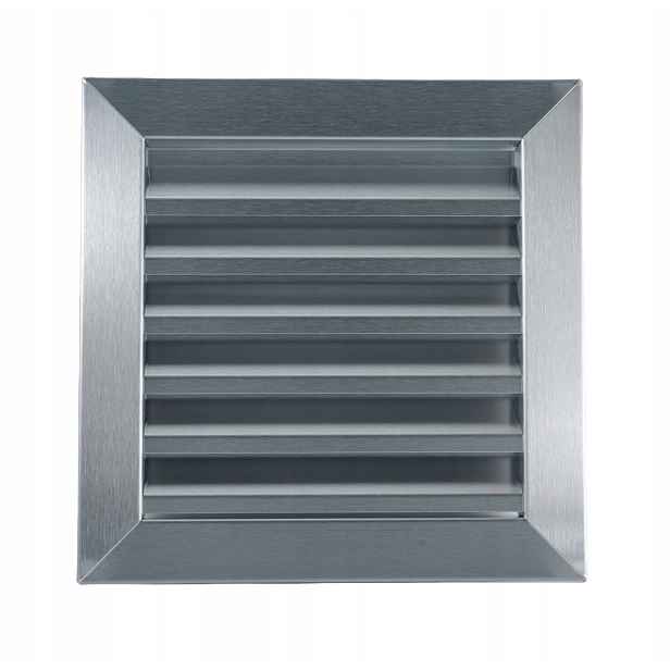 Ventilační mřížka kovová se síťkou proti hmyzu nerez 20x20 Polsko