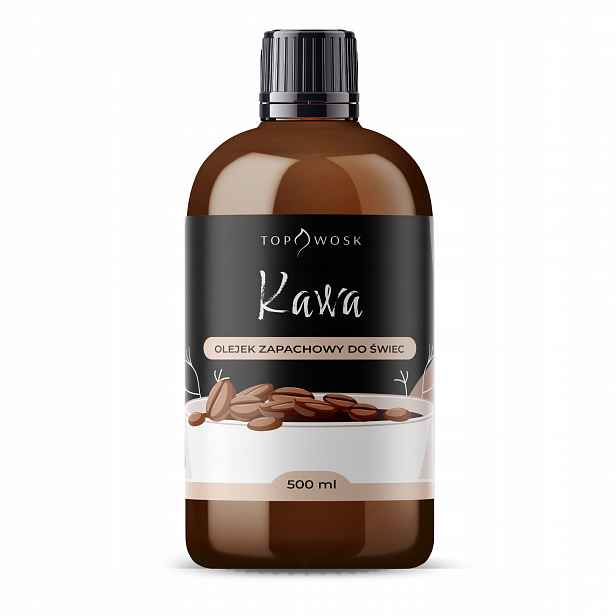 Vůně do voskových svíček parafínový vonný olej Káva 500 ml