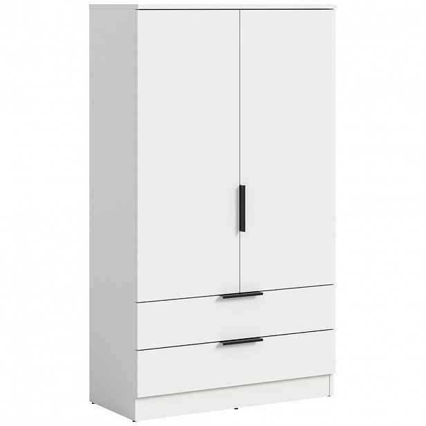 Livetastic ŠATNÍ SKŘÍŇ S OTOČNÝMI DVEŘMI, bílá, 80/140/37 cm