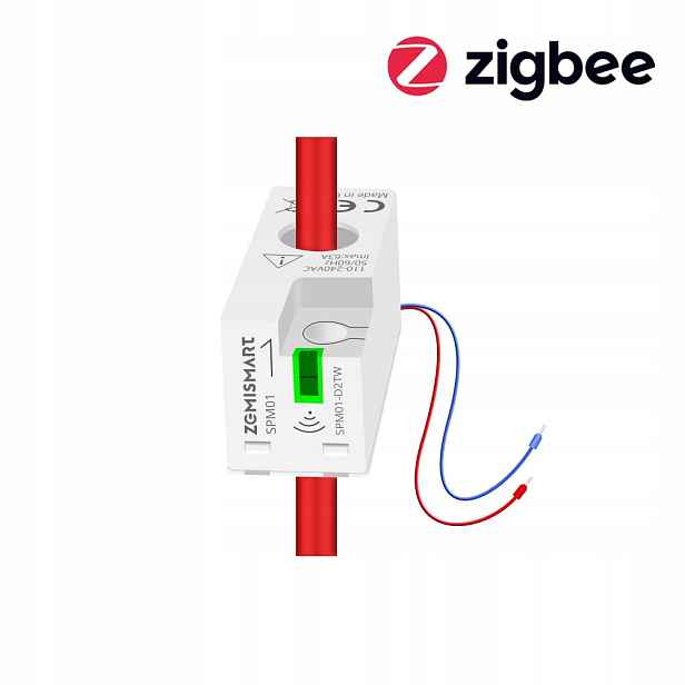 Jednofázový elektroměr s dvěma směry, převodovka 63A ZigBee Home Assistant