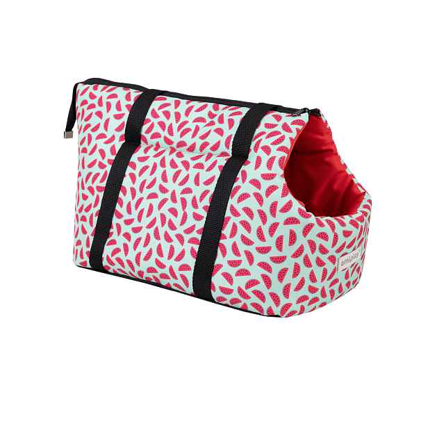 Přepravní taška pro psy HAPPY vzor WATERMELON velikost S, L Rozměr: L - 42x26x30 cm