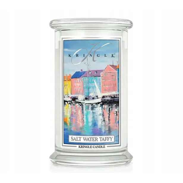 Salt Water Taffy – Kringle Candle – velká svíčka se dvěma knoty (624 g)