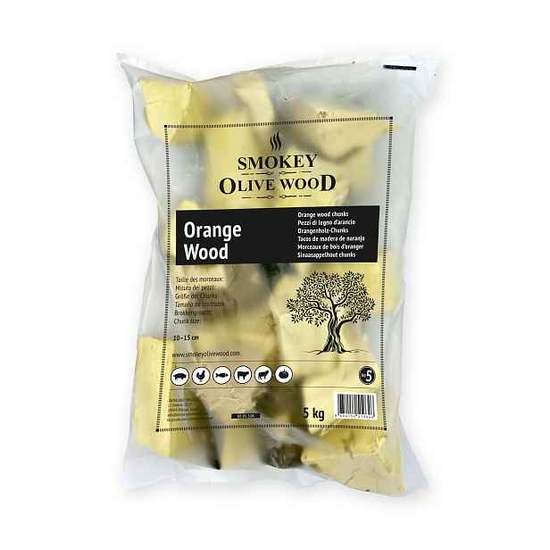 Smokey Olive Wood Špalíky k zauzování ze dřeva pomerančovníku Hmotnost: 5 kg