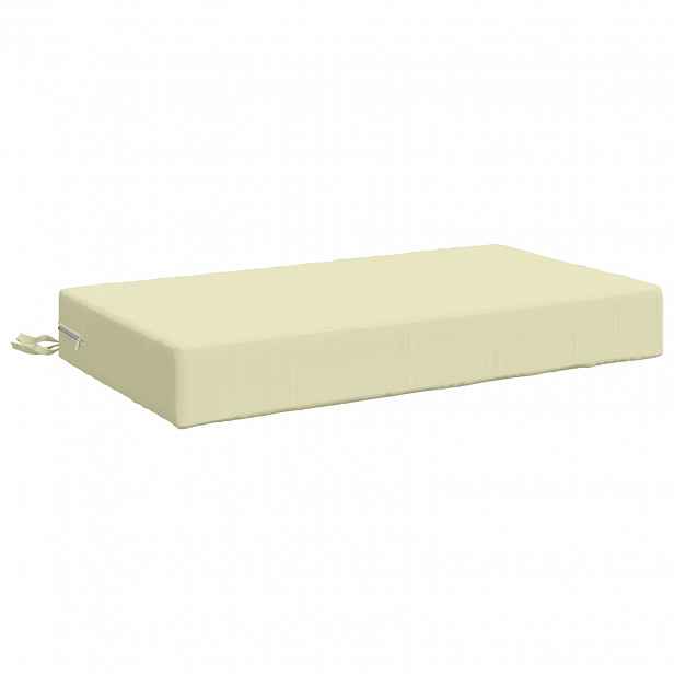 vidaXL Polštář na sedák SOEST 100% polyester Krémová 70 x 40 x 10 cm