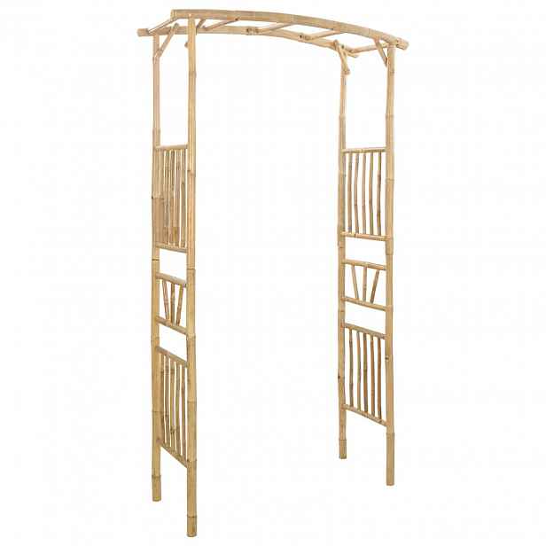 vidaXL Zahradní oblouk Přírodní 110 x 40 x 205 cm Bambus