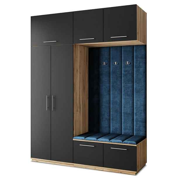 MASSENO MODERNÍ PŘEDSÍŇOVÁ SESTAVA REMA, 180/240/60 cm, dub Wotan