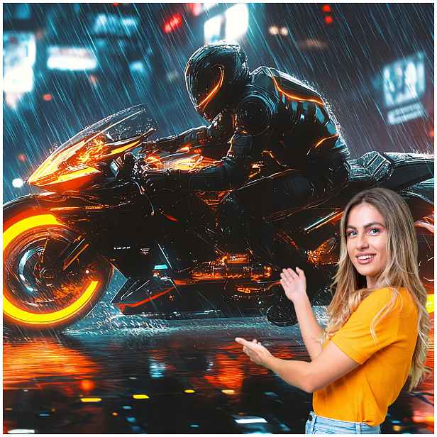 Fototapeta 3D Pro Mládež Auto Motocykl 392x260 DMSM44F