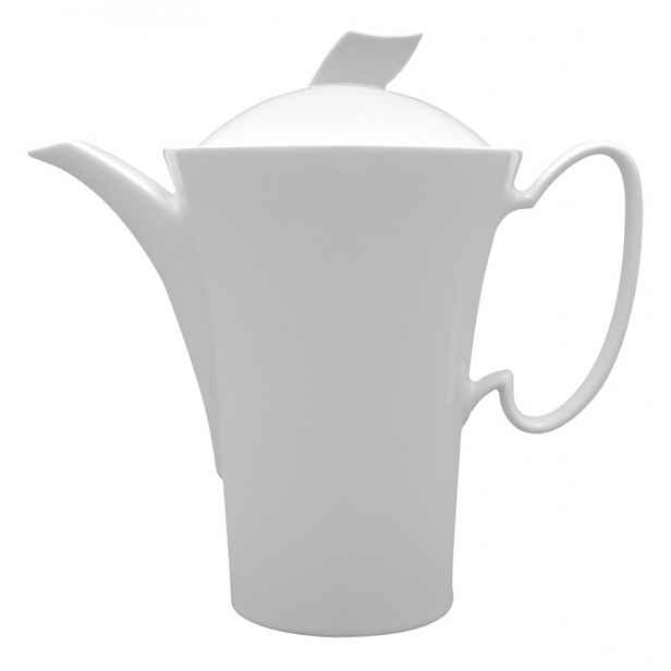 Lubiana Wing Konvice na čaj bílá porcelánová s víčkem 1,2 l