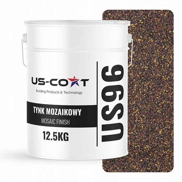 Mozaiková Omítka Mozaika 12,5 Kg Tmavá Hnědá M82 Ozdobná Fasáda Premium