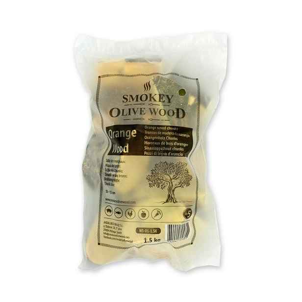 Smokey Olive Wood Špalíky k zauzování ze dřeva pomerančovníku Hmotnost: 1,5 kg