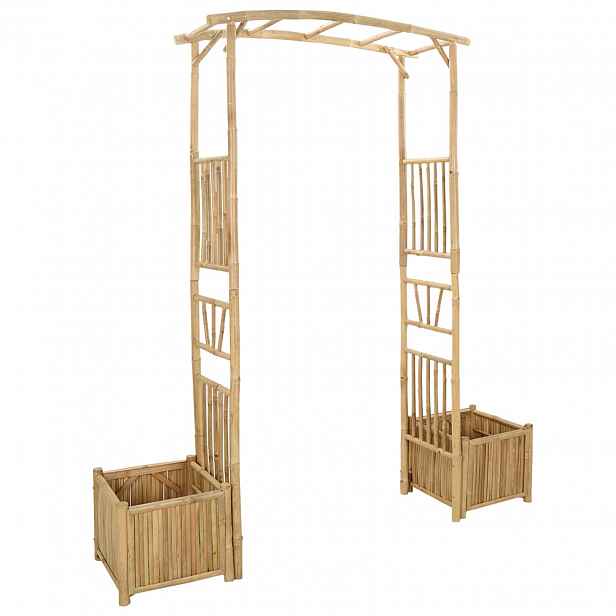 vidaXL Zahradní oblouk Přírodní 177 x 40 x 205 cm Bambus