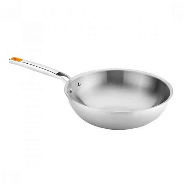 Wok pánev, nerezová ocel, 28 cm, "Efficient Inox" - BRA