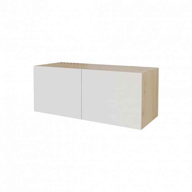 ALTDECOR NÍZKÁ komoda ELIO-W 100 x 40 x 40 cm – Artisan / bílá
