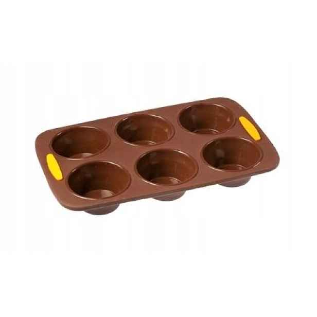 Pav Muffin Forma na muffiny x 6, hnědá Flatty