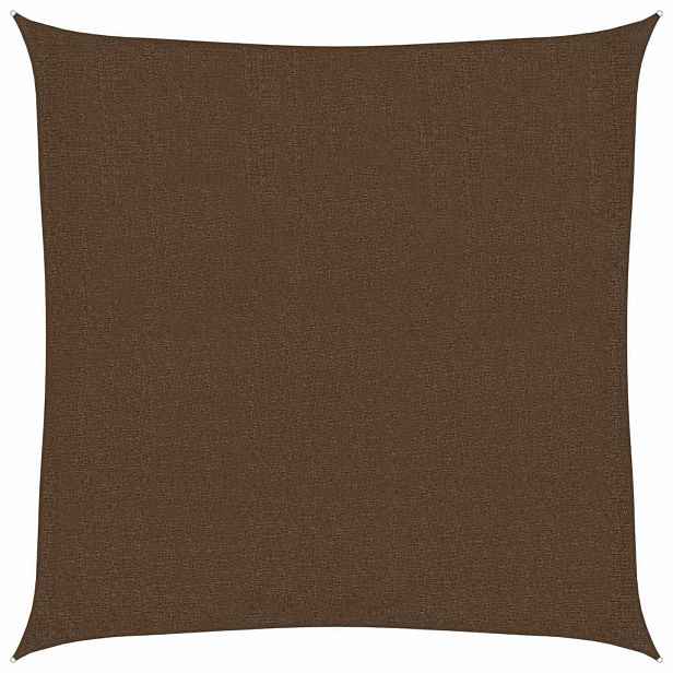 vidaXL Stínící plachta 160 g/m² hnědá 3 x 3 m HDPE