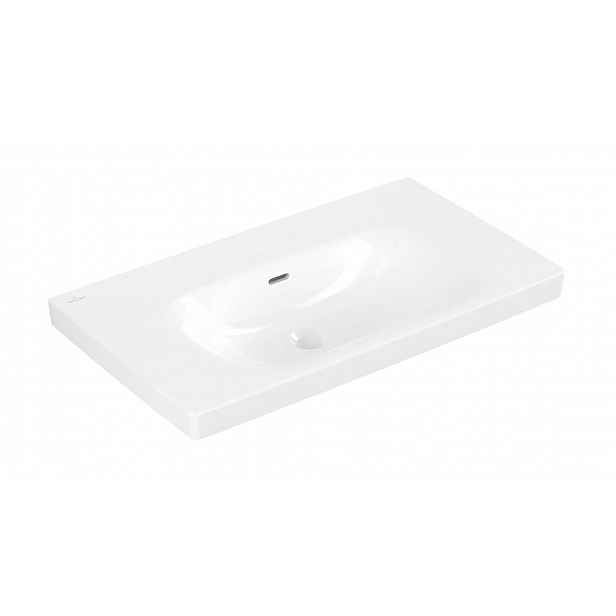 Villeroy & Boch Skyla - Umyvadlo 80x46 cm, s přepadem, bez otvoru pro baterii, alpská bílá 5A518201