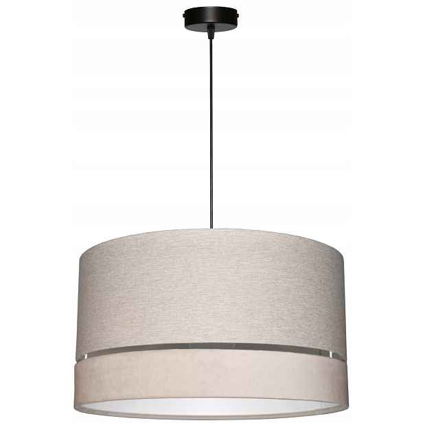 Závěsná stropní lampa Zwis Lustr Abażur E27 40/22 cm E27 Béžová Avola
