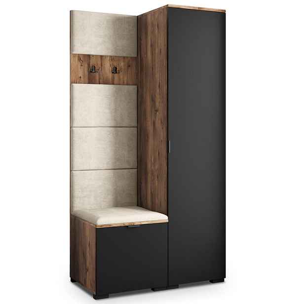 MASSENO MODERNÍ PŘEDSÍŇOVÁ SKŘÍŇ LORI, 95/181/51 cm, dekor dub