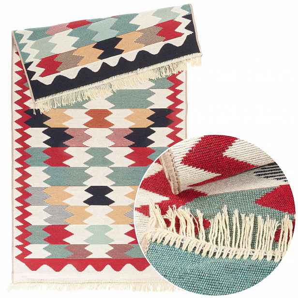 Koberec Kilim Prémiový vzor 120x160 Geometrie