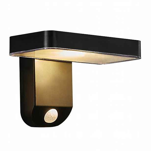 Nástěnná lampa Terasová Černá Solární Led 450lm IP44 Moderní Rica Nordlux