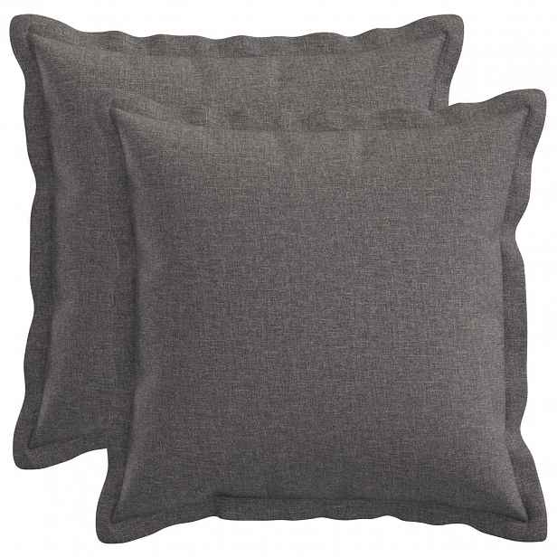 vidaXL Povlak na polštář 2 pcs HOUTEN Světle šedá 45 x 45 cm