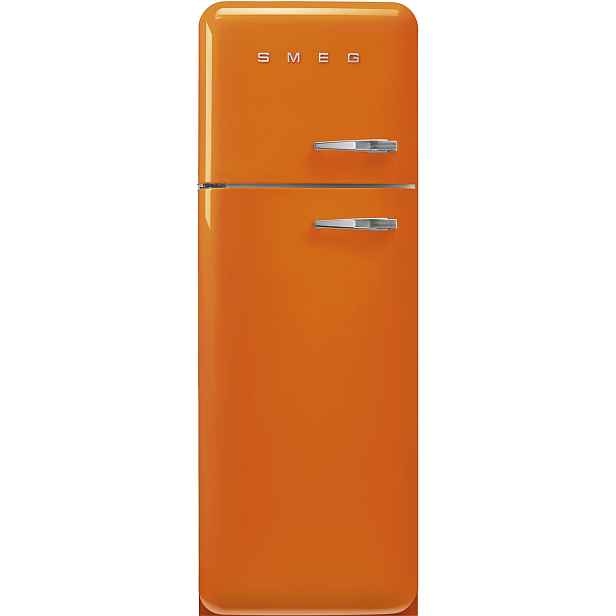 Smeg SMEG 50's RS kombinovaná lednice s mrazákem nahoře 222l/72l otv.levé 172x60 cm oranžová FAB30LOR6